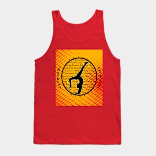 red dot on Yellow Gymnastics Tank Top